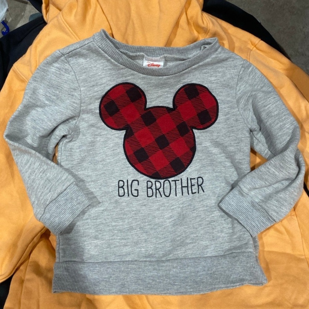 Disney sz 3 Mickey Mouse big brother crew neck gray‎